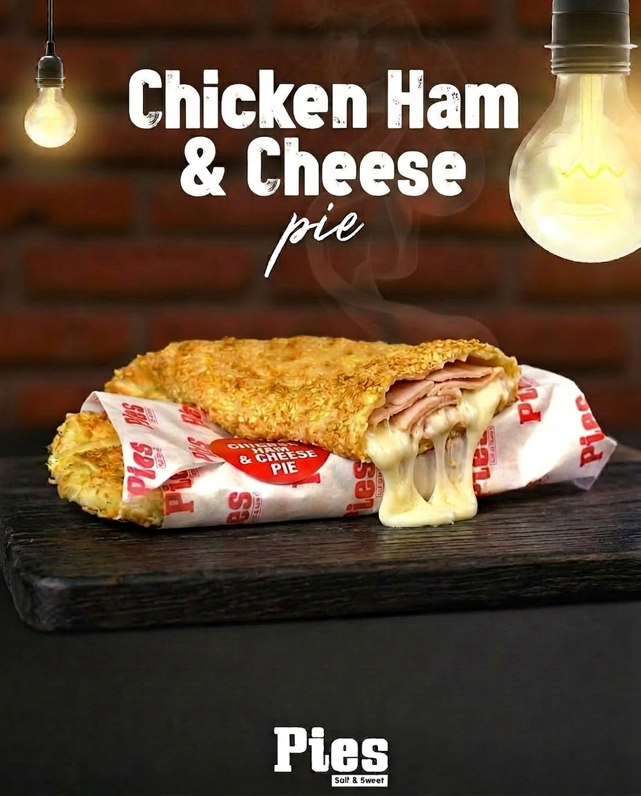 Chicken Ham & Cheese Pie