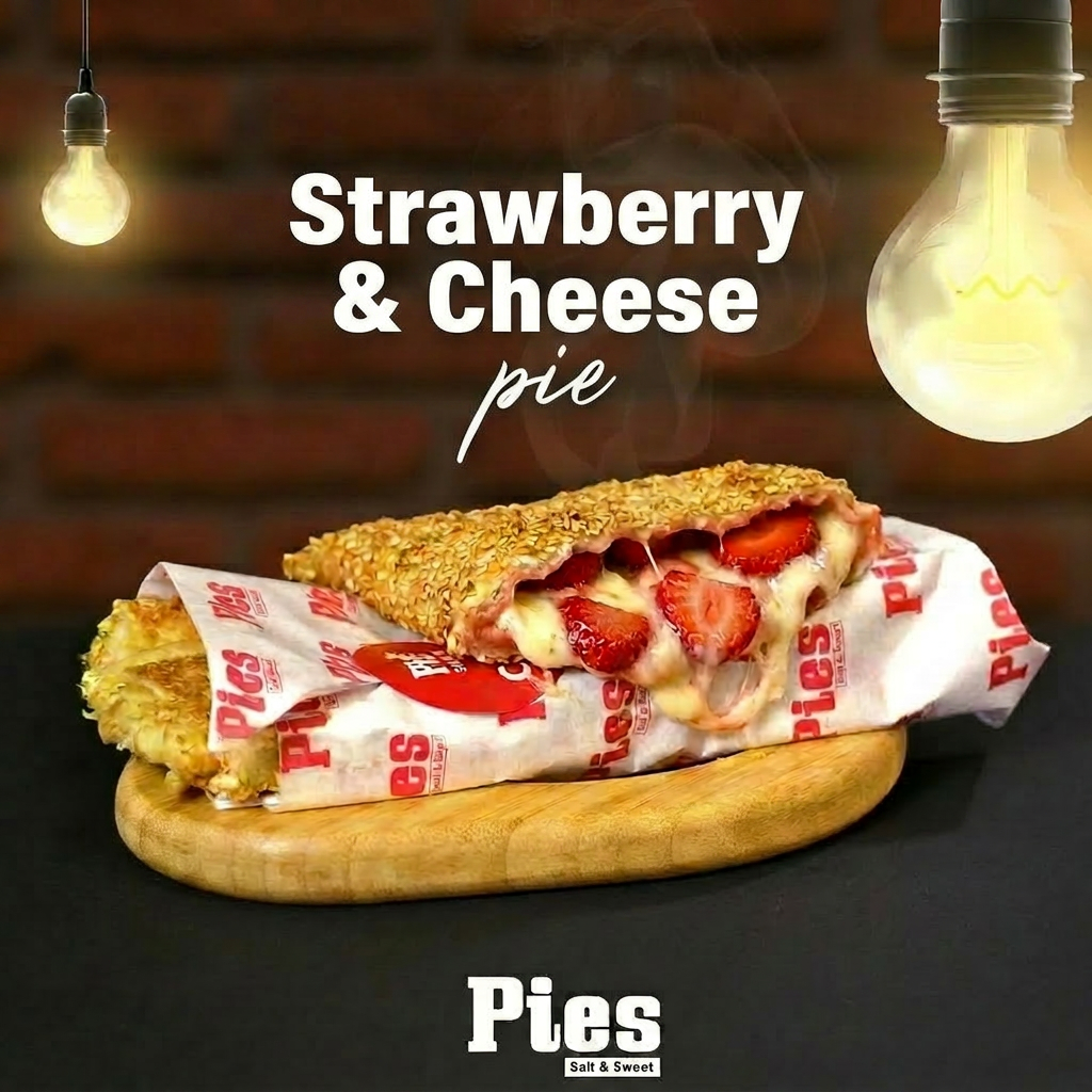 Strawberry & Cheese Pie